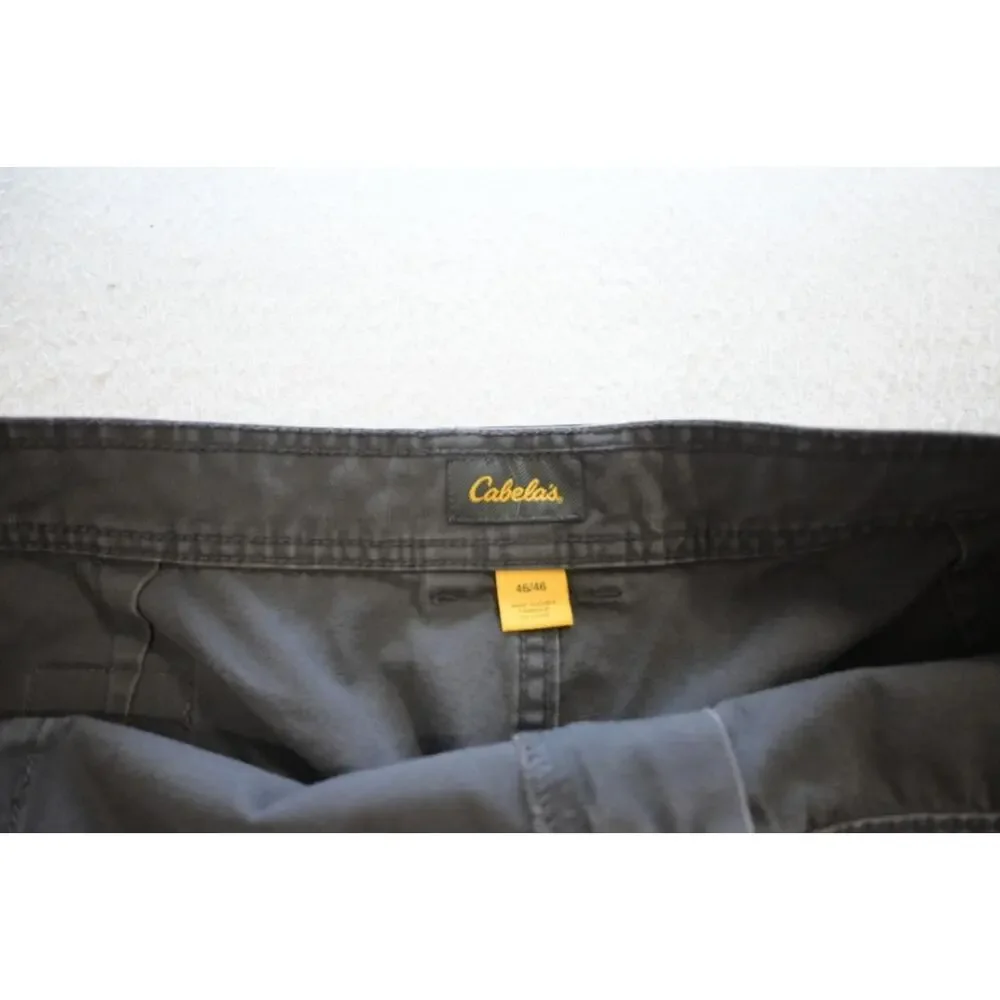 Cabelas Cargo‎ Shorts Rugged Gray Flat Hiking Camping Fishing Mens Size 46